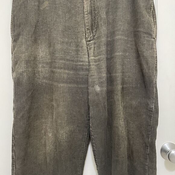 Izod Chino Corduroys Brown Faded Men's Size 38 Waist 30‎ Inseam 100% Cotton - Picture 5 of 9